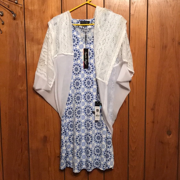 Charlie Paige Dresses & Skirts - Dress and Lace Cardigan Outfit